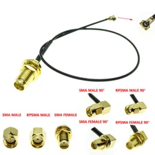 5Pcs MHF4 U.FL/IPX to RP-SMA SMA Female Male PCI Pigtail Cable ufl 0.81mm