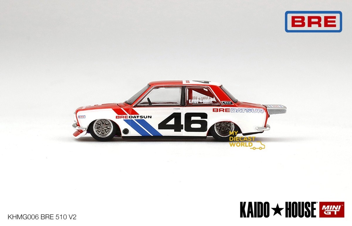 1/64 TW / BRE Datsun 510 “TWOC 限定” Diecast 164 | Tarmac Works BRE Datsun 510 #85 Blue & White