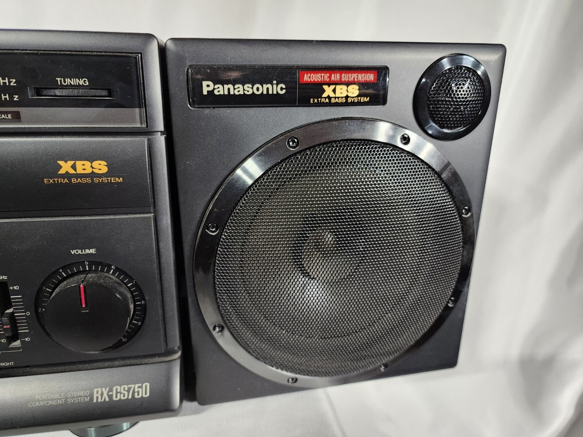VTG Panasonic RX-CS750 Portable Stereo Boombox XBS Extra VTG Panasonic RX-CS750 Portable Stereo Boombox XBS Extra