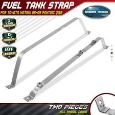 2Pcs Fuel Tank Strap for Toyota Matrix Pontiac Vibe 2003-2005 L4 1.8L DOHC AWD 