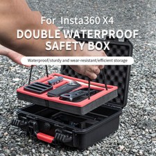 Double-layer Storage Case Waterproof Safety Box for Insta360 X4 Sports Camera