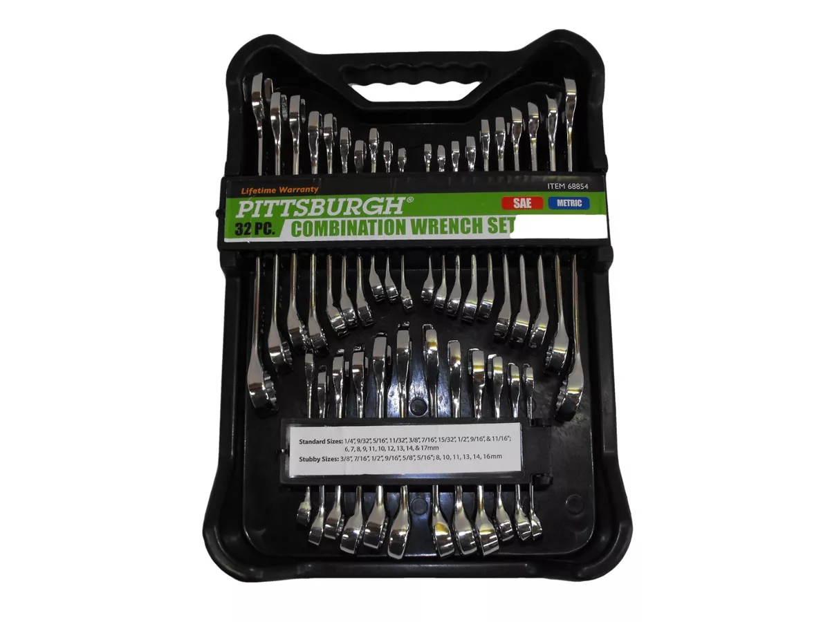Pittsburgh 32 piece combination wrench set deals