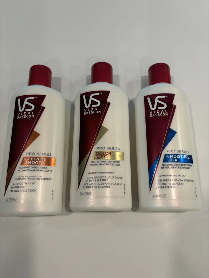 VIDAL Sassoon Pro Series Conditioners ( Lot Of 3 ) 12 oz. Discontinued. - Image 2 of 4