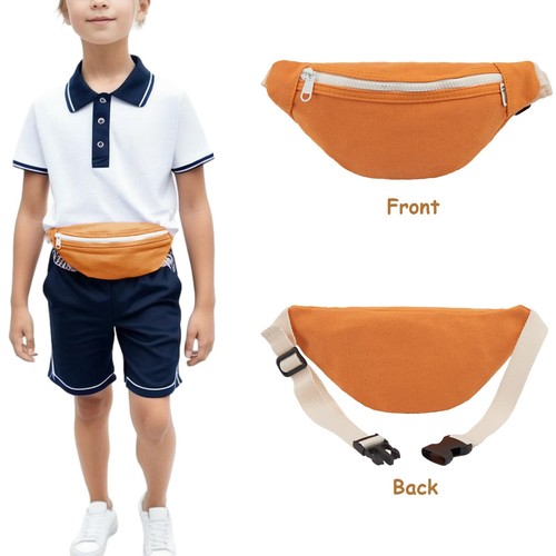Canvas Fanny Pack for Kids Crossbody Waist Bag for Unisex Toddler Boys Girls ... - Picture 4 of 7