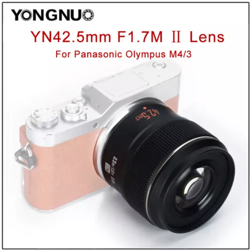 YONGNUO YN42.5mm F1.7M II Large Aperture AF/MF Prime Lens for M4/3 Mount Camera 
