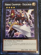 Heroic Champion - Excalibur - OP19-EN024 - Common - Unlimited NM YuGiOh!  OTS To