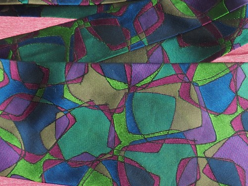 Gianni Versace abstrakte Seidenkrawatte Vintage 90er Jahre L 57 Zoll W 3,5 - Bild 10 von 16