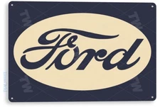TIN SIGN Ford Retro Metal Décor Parts Auto Shop Garage A378