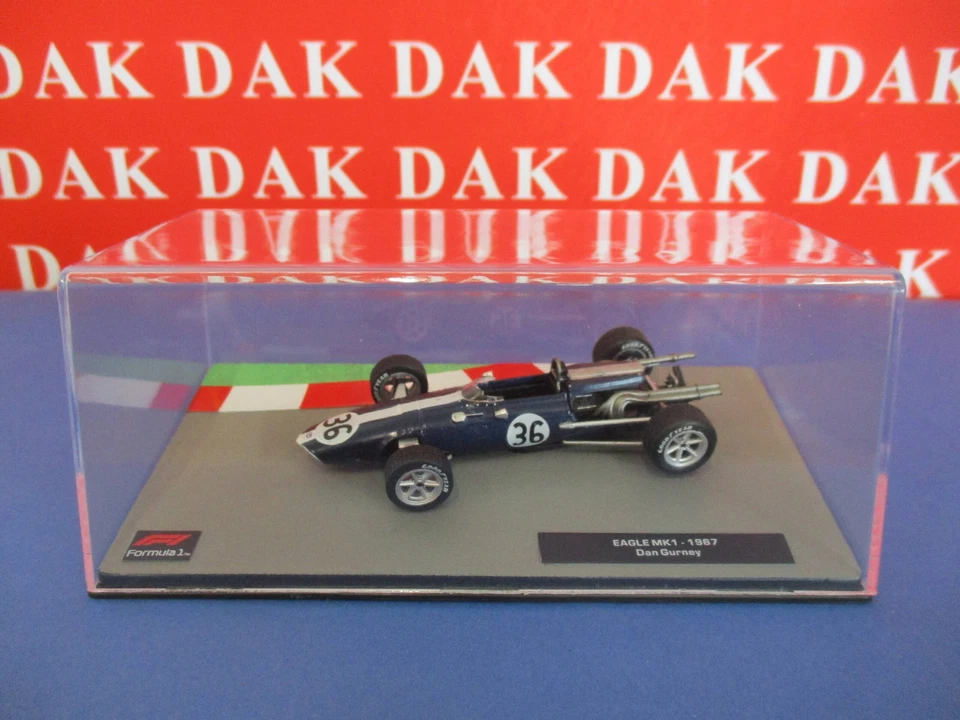 Die cast 1/43 Modellino Auto F1 Eagle MKI 1967 D. Gurney - Immagine 4 di 4