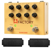 SONICAKE A Factory Acoustic Analog Preamp Digital Reverb XLR Guitar Effect Pedal