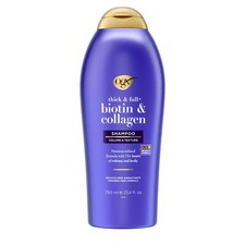 OGX Thick Full Biotin Collagen Volumizing Shampoo 25.4 Fl Oz for Healthy Hair 0.65 per gallon
