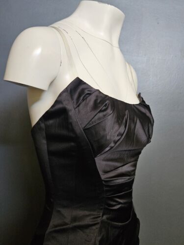 💥STUNNING MANDALAY Y2K Evening COCKTAIL DRESS EMBELLISHED #F BLACK Size 6 - 第 12/16 張圖片