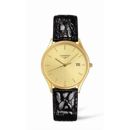 Longines L4.759.2.32.2: Lira 35 Cuarzo Amarillo