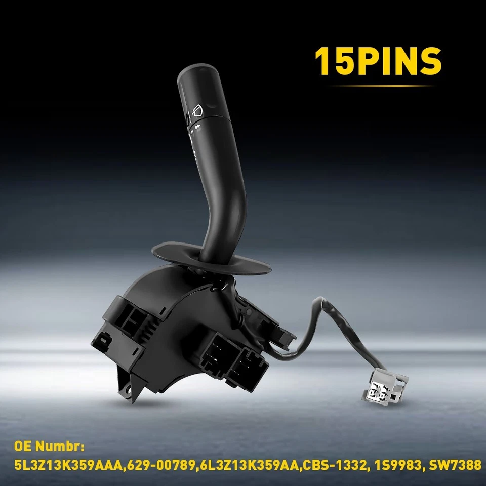 Interruptor de limpiaparabrisas de palanca de giro de combinación de atenuador para Ford F-150 F150 2005-2008 Foto 3 de 4