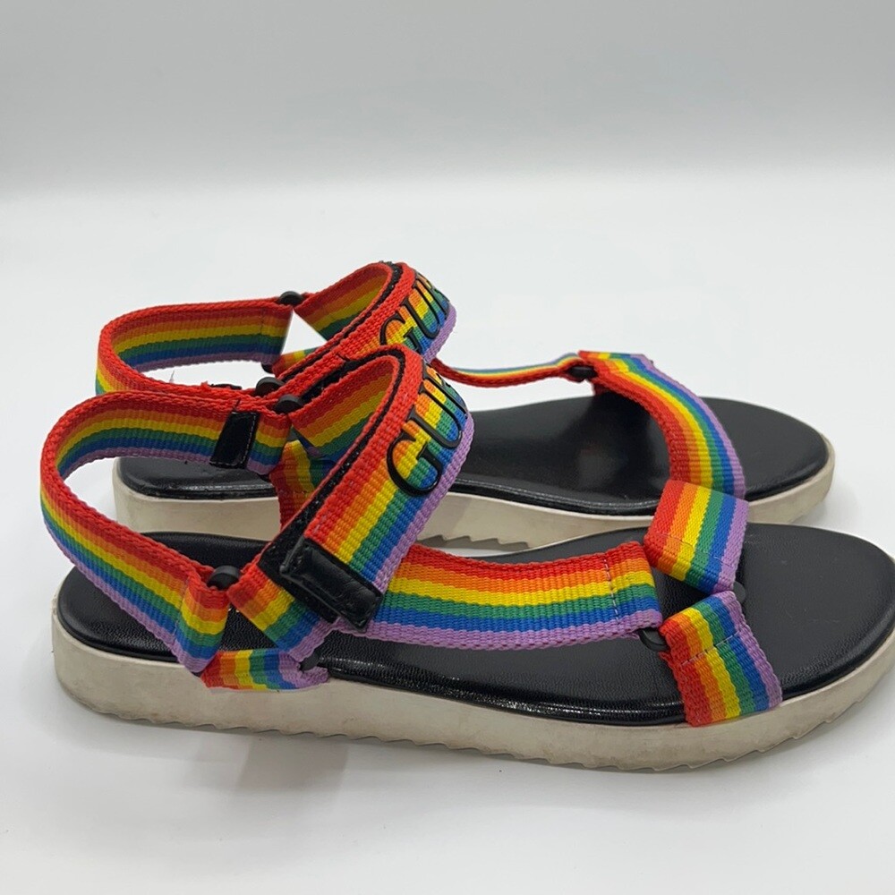 GUESS Rainbow Sandals-7M | eBay