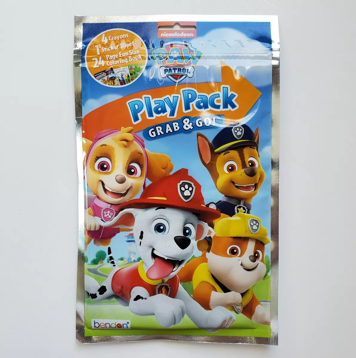 Lot 10 Paw Patrol Play Pack Grab & Go Coloring Bag Party Favors Bendon  Marshall