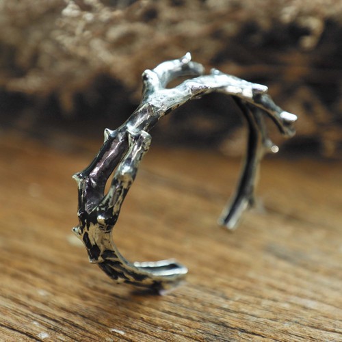 The Holy Crown of Thorns Bangle unisex sterling silver 925 Gothic Biker Fashion - Picture 9 of 13