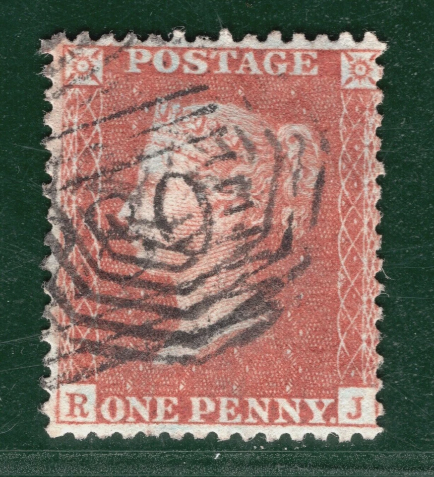 GB USED ABROAD INDIA? QV Penny Red SG.29 1d Plate 38 INDIAN NUMERAL Rare YOR60 - Image 4 of 4