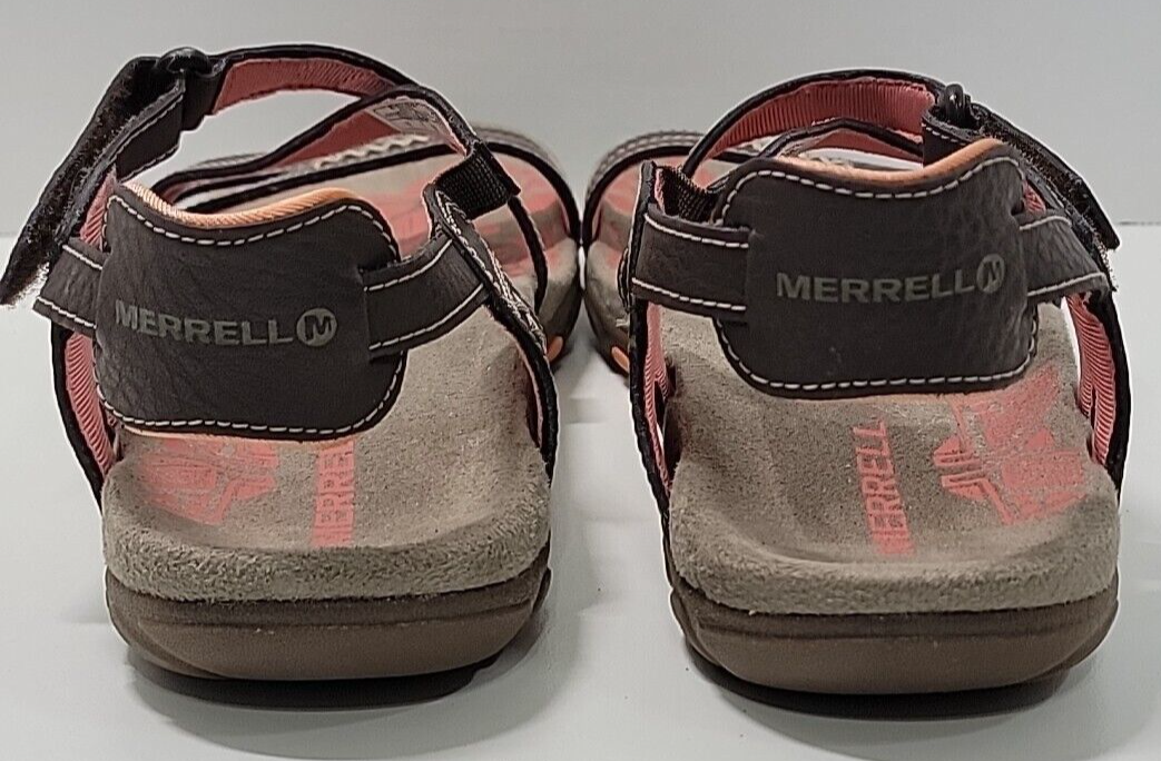 Sandalo in pelle di cacao corallo rosa Merrell senza sabbia taglia US 7 EURO 38 J2896J4C