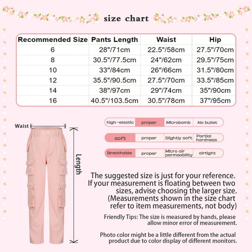 Boys Girls Cargo Joggers Pants Kids Sweatpants Cargo Joggers Jogging Pants - Picture 67 of 132