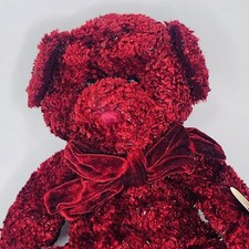 Russ Bear Rosetta 10 Plush Bears From The Past Burgundy Silver Valentine New