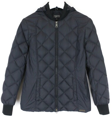 PEAK PERFORMANCE Grace Jacket Women's MEDIUM Down Filled Hidden Hood Quilted
