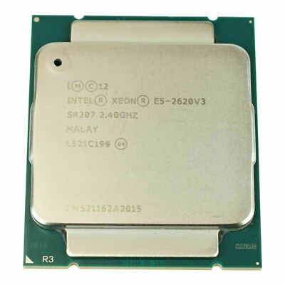 Lot of 10 Intel Xeon E5-2620V3  SR207 2.4GHz  6 Core 15MB 8GT/s  LGA2011 CPU