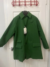 BEAMS Plus Long Coat MED Nylon Green NEW
