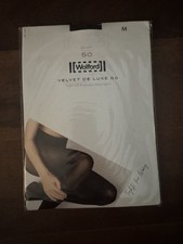 Wolford Velvet De Luxe 50 Tights Color: BLACK Size: MEDIUM 10687 NEW