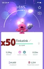 50x Tinkatink Pokemon Bundle !! Good Chance of Lucky and Good IVs !! Go