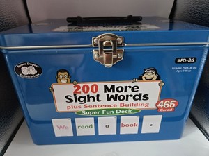 Super Duper Publications 200 More Sight Words Plus Sentence Building Cards Deck