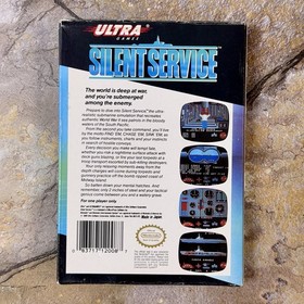 Silent Service Cartridge & Box - Nintendo Entertainment System NES **SEE DESC**