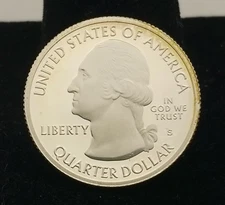 2013-S Mount Rushmore National Park Silver Proof Quarter ATB Series #21149