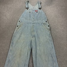 Dickies Dungarees Adult 30x32 Blue Overalls Denim Bib Work Wear Carpenter Men