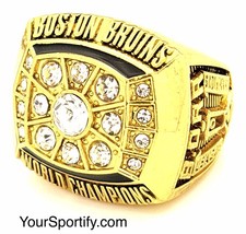 1972 Boston Bruins Stanley Cup Champions Replica Ring – Size 11