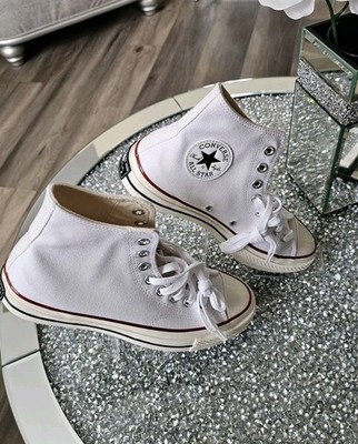NIB CONVERSE ALL STARS CHUCK TAYLOR WOMEN'S SIZE 9.5  HIGH TOP WHITE 
