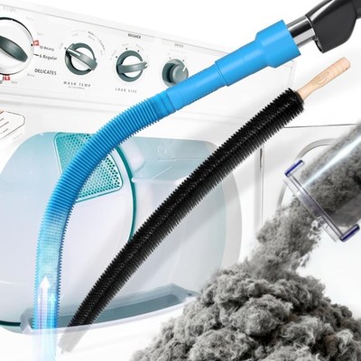 2 Pieces Dryer Vent Cleaner Kit, Dryer Lint Vacuum Attachment and Flexible Dr...