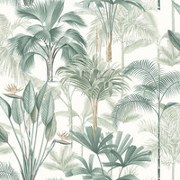 Arthouse King Palm Tapete Botanisch Exotisch Dschungel Wald BläTter GrüN 922908
