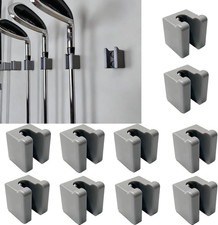 10 Pack Golf Club Wall Mount Organizer Rack Display Holder Grey