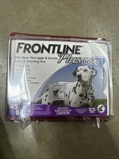 Frontline Plus For Dogs 45 to 88 Pounds 3 Doses NEW
