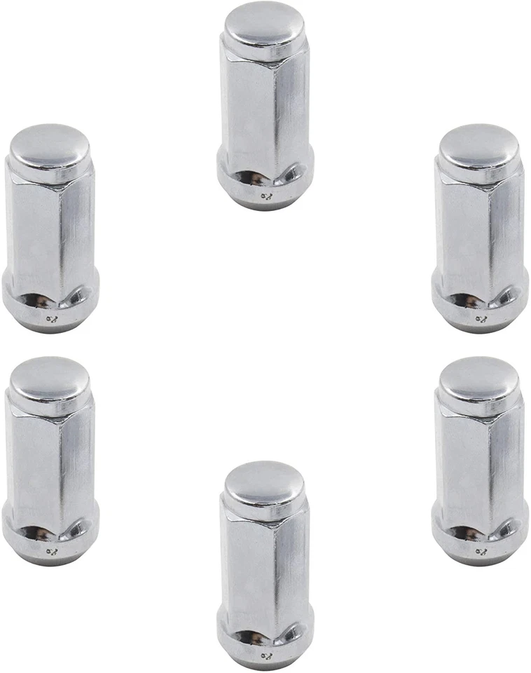 20 tuercas cromadas abultadas bellota 1/2-20 1,75" de alto 3/4" hexagonales Foto 3 de 4