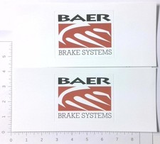 Pair Of Baer Brake Systems Performance Auto Racing Advertising Stickers Decals Pair Of Baer Brake Systems Performance Auto Racing Advertising Stickers Decals