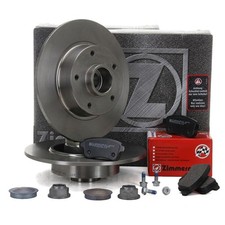 ZIMMERMANN Bremsscheiben + Radlager Beläge für RENAULT MEGANE 3 SCENIC 3 hinten