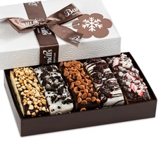 Barnetts Christmas Holiday Thanksgiving 5 Chocolate Biscotti Gift Box, Gourmet