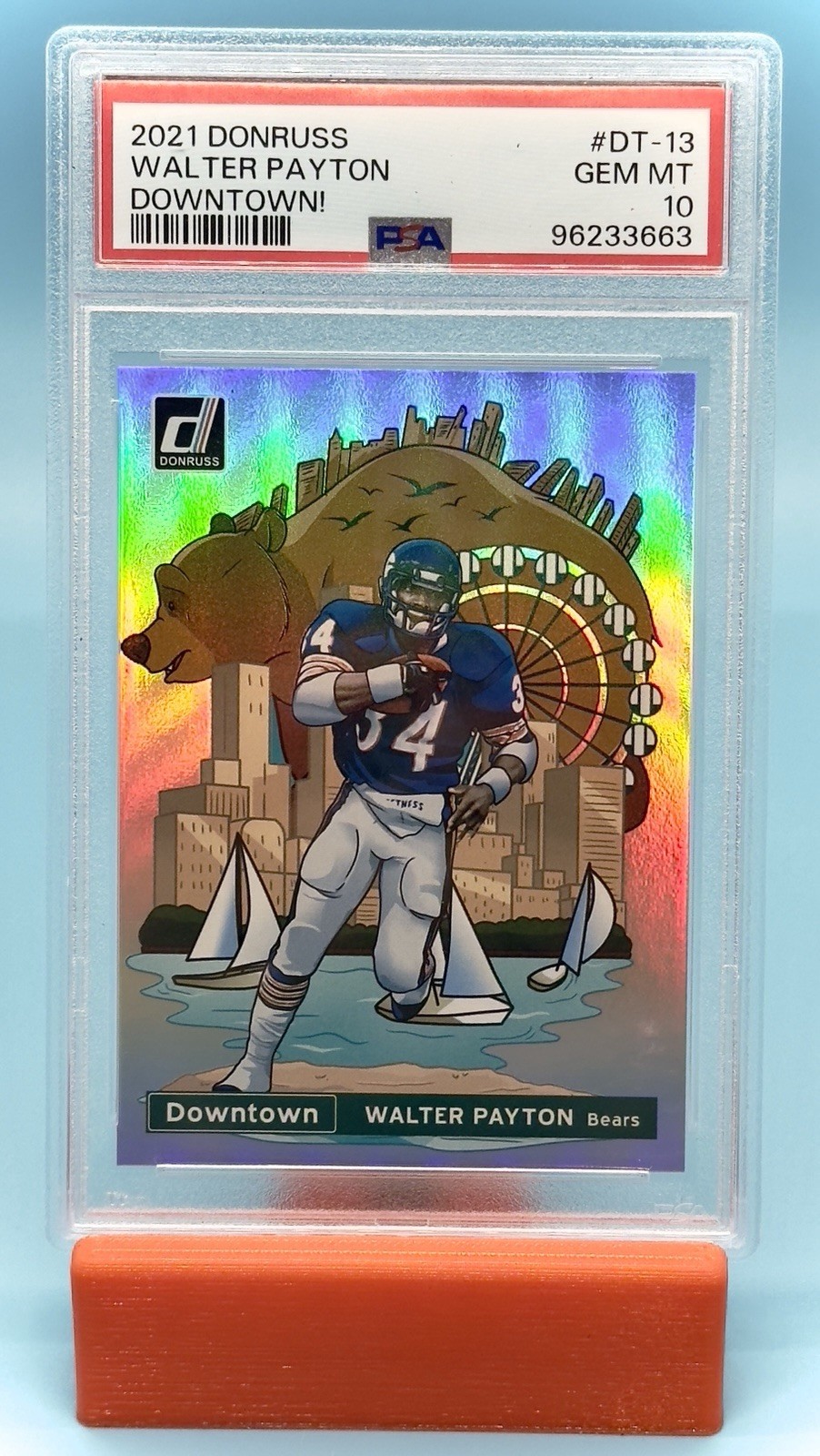 2021 Donruss Walter Payton Downtown! #DT-13 PSA 10