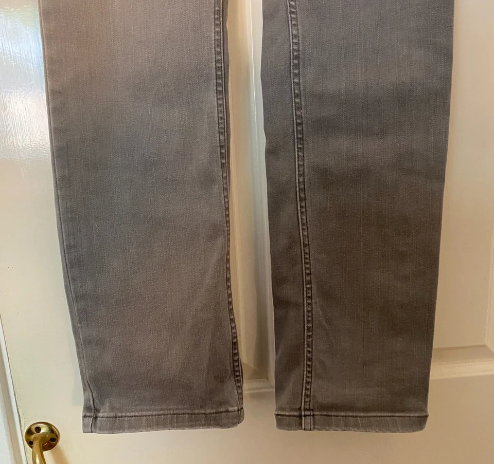 M&S Per Una Ladies Slim Grey Jeans - Size UK 10 Regular - Image 3 of 4