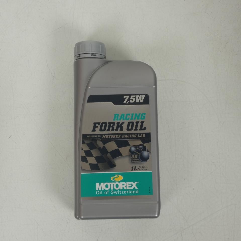 Huile de fourche 7.5W Motorex Racing Fork Oil 3D 1L pour suspension moto