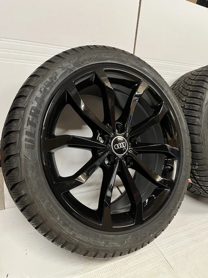 Original Audi A4 8W 18“ Winterräder DOT23 7mm 8W0601025H Goodyear Schwarz NEU - Bild 2 von 4