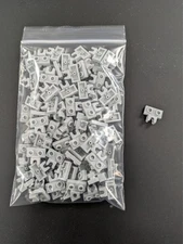 Lego x100 Light Bluish Gray Plates Modified 1 x 2 Stud Tow Ball Socket 14704