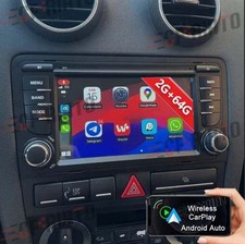 Per Audi A3 8P 2003-2012 Autoradio Android 15 GPS NAVI WIFI BT Apple Carplay 64G